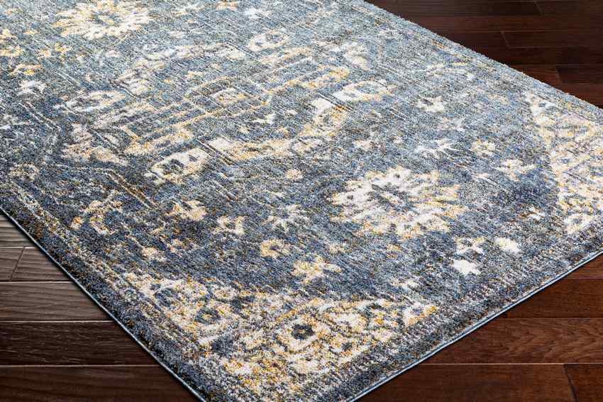 Nzinga Traditional Denim Area Rug