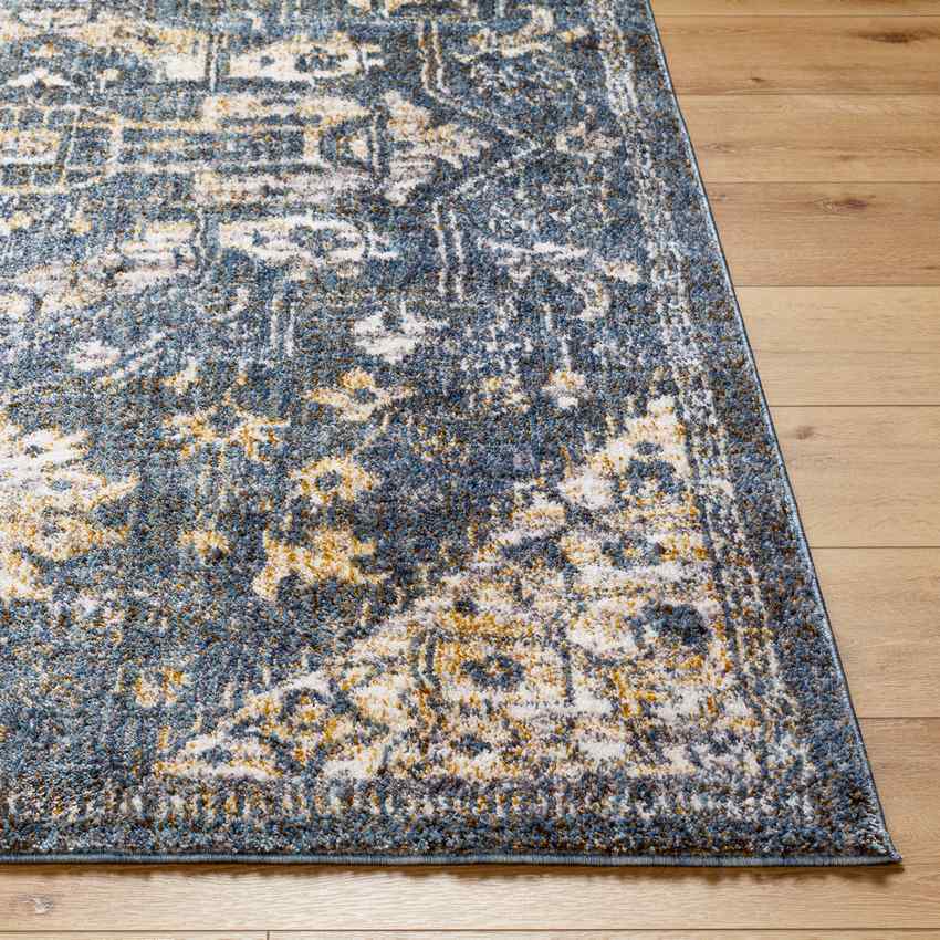 Nzinga Traditional Denim Area Rug