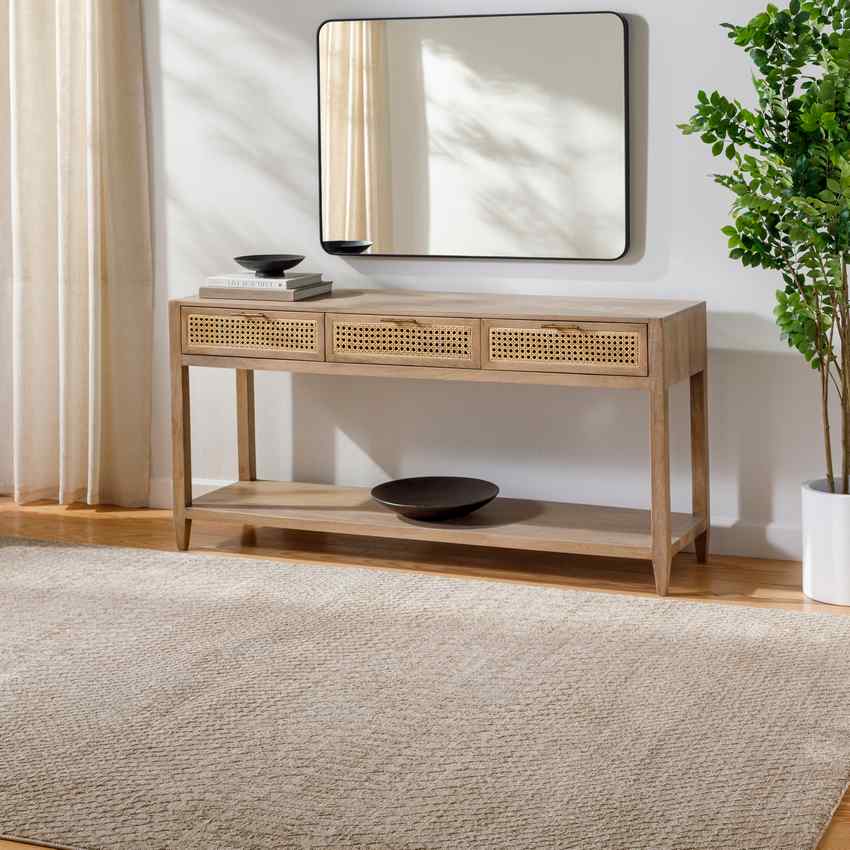 Amiel Global Medium Brown/Light Gray Area Rug