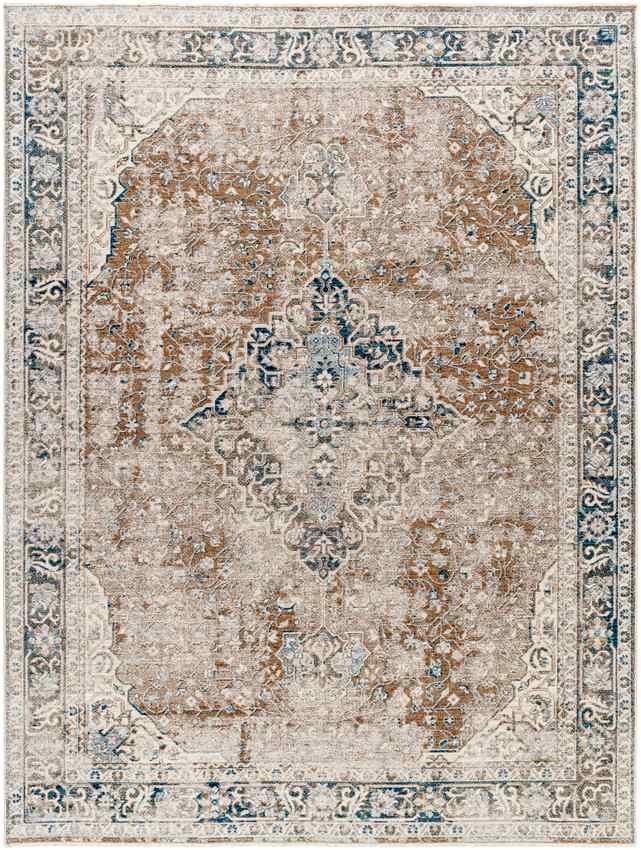 Shenna Traditional Dark Teal Area Rug