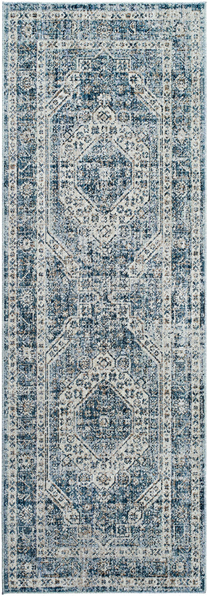 Nikkol Traditional Dark Teal Area Rug