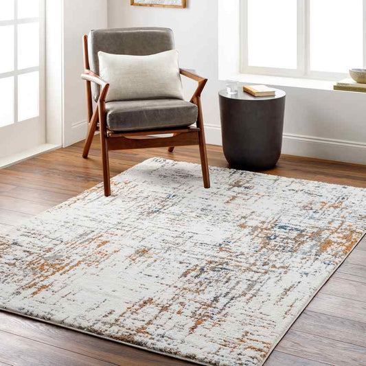 Kendell Modern Burnt Orange Area Rug