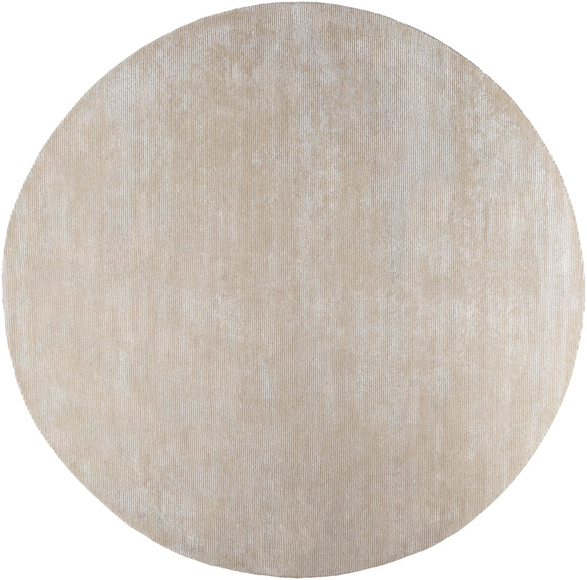 Jett Solid and Border Light Brown Area Rug