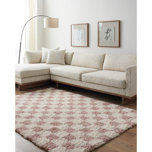 Bondurant Modern Dusty Pink Area Rug