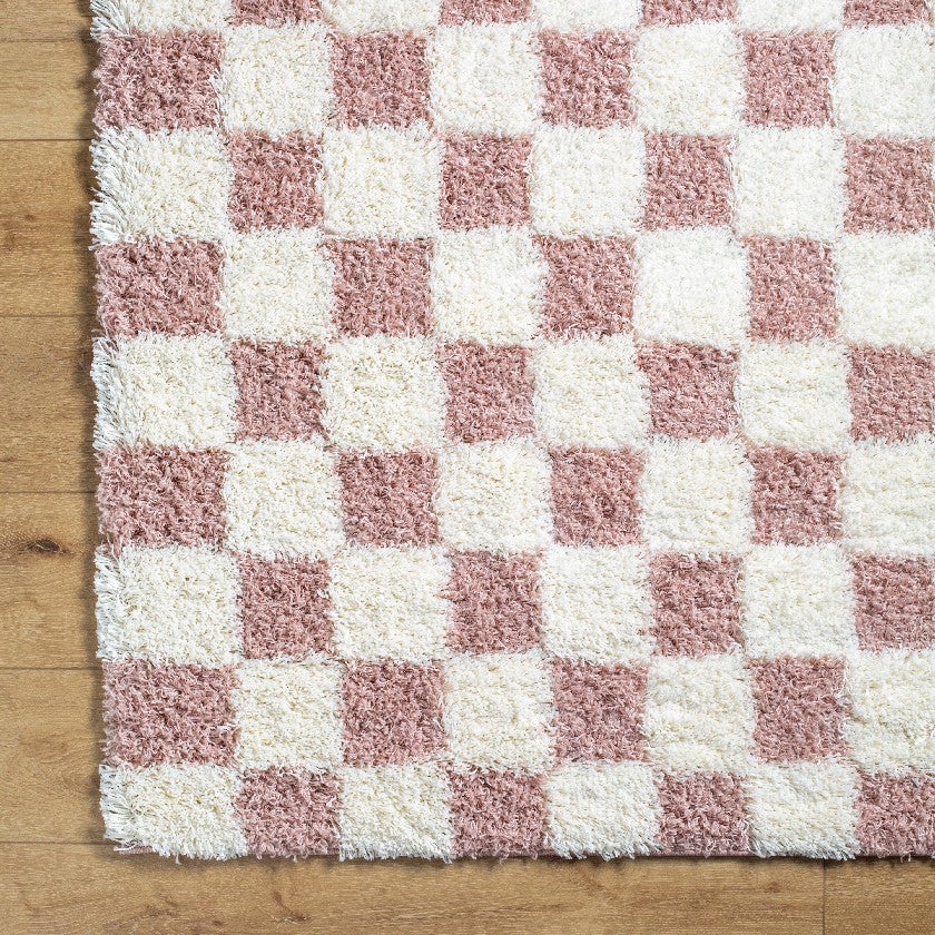 Bondurant Modern Dusty Pink Area Rug