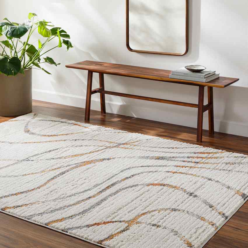 Nakeia Modern Light Beige Area Rug