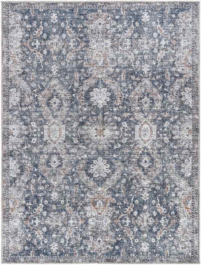 Lakeisha Traditional Slate Gray Washable Area Rug