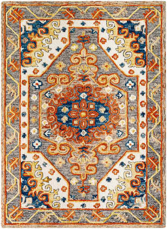 Shaneta Traditional Light Gray Area Rug