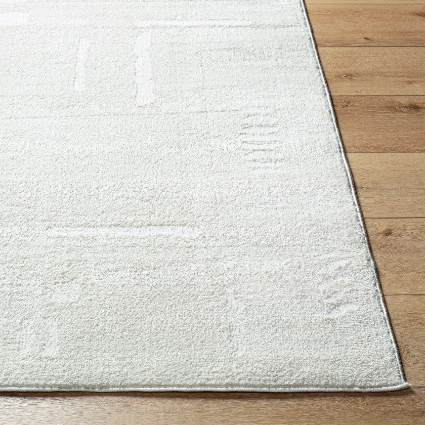 Keyauna Modern Ivory/Off-White Area Rug