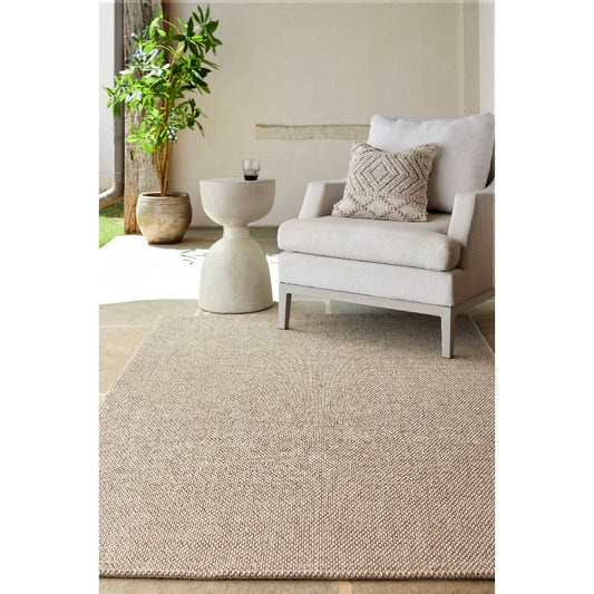 Nalani Solid and Border Dark Brown Area Rug