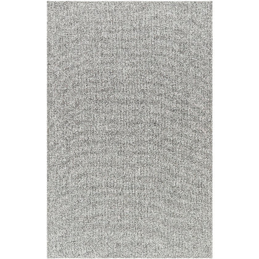 Nalani Solid and Border Silver Area Rug