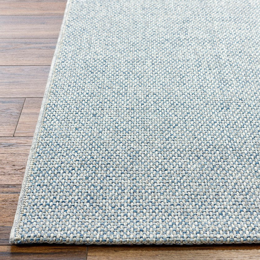 Travious Solid and Border Ash Area Rug