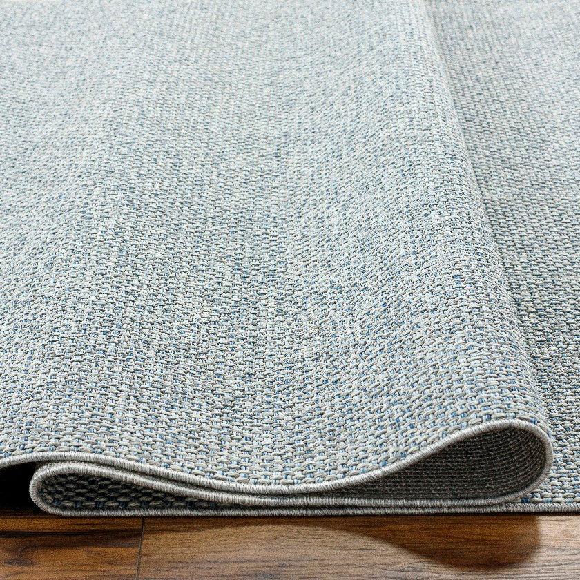 Travious Solid and Border Ash Area Rug