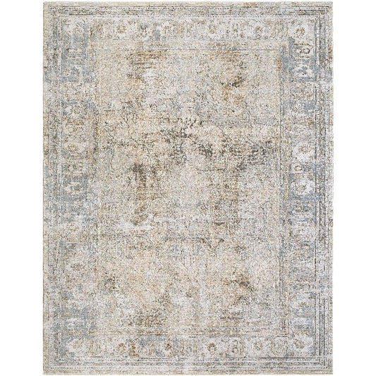 Irene Modern Cream/Medium Brown Area Rug