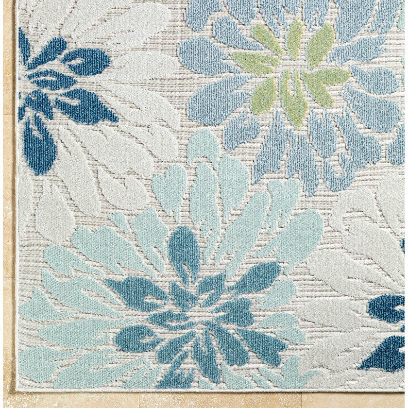 Mohit Cottage Pale Blue Area Rug