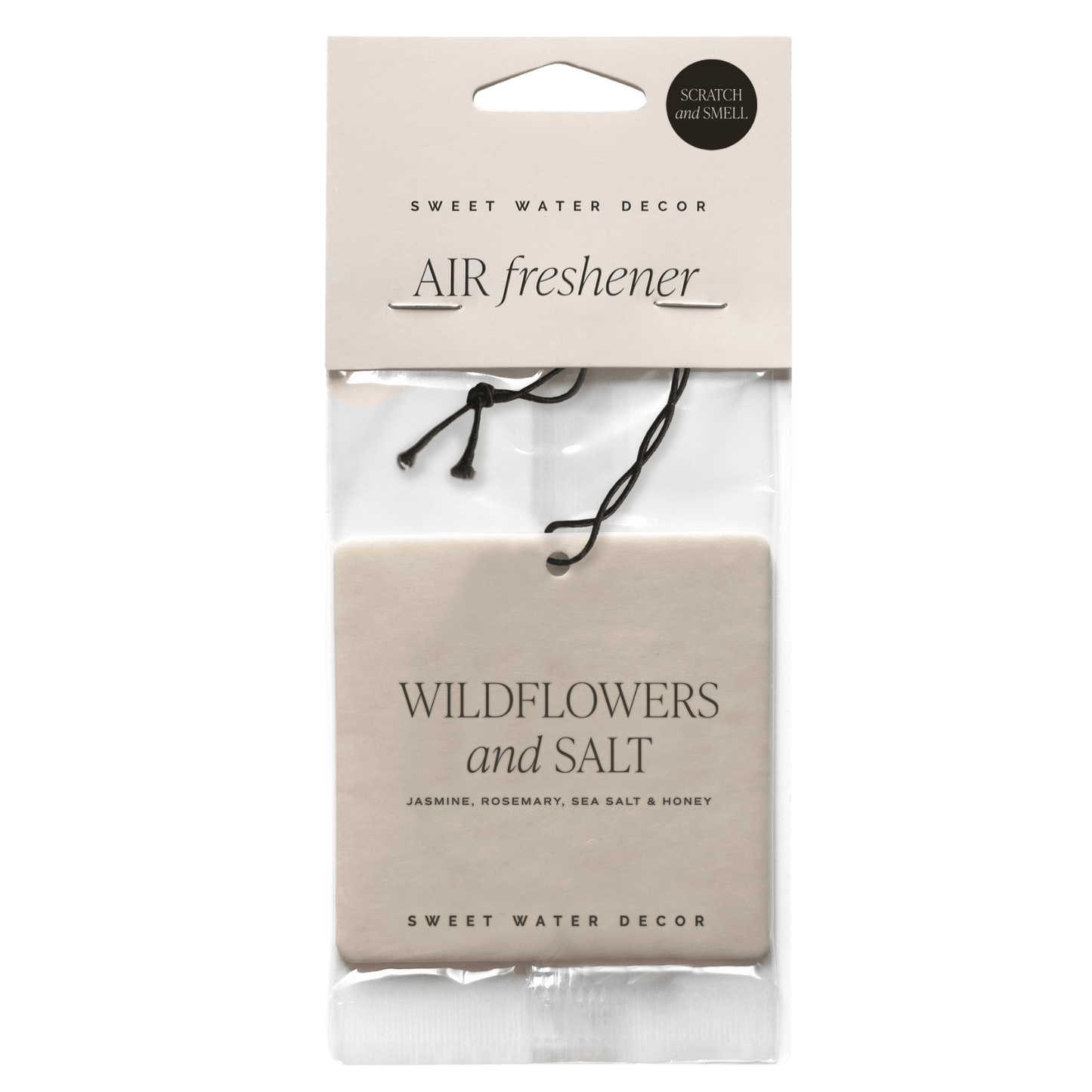 Wildflowers and Salt Hanging Air Freshener