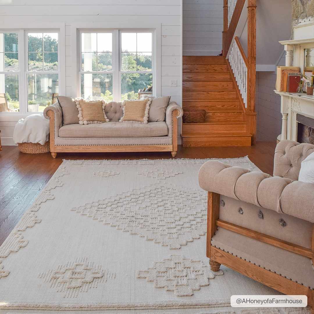 Rosales Cream High&Low Area Rug