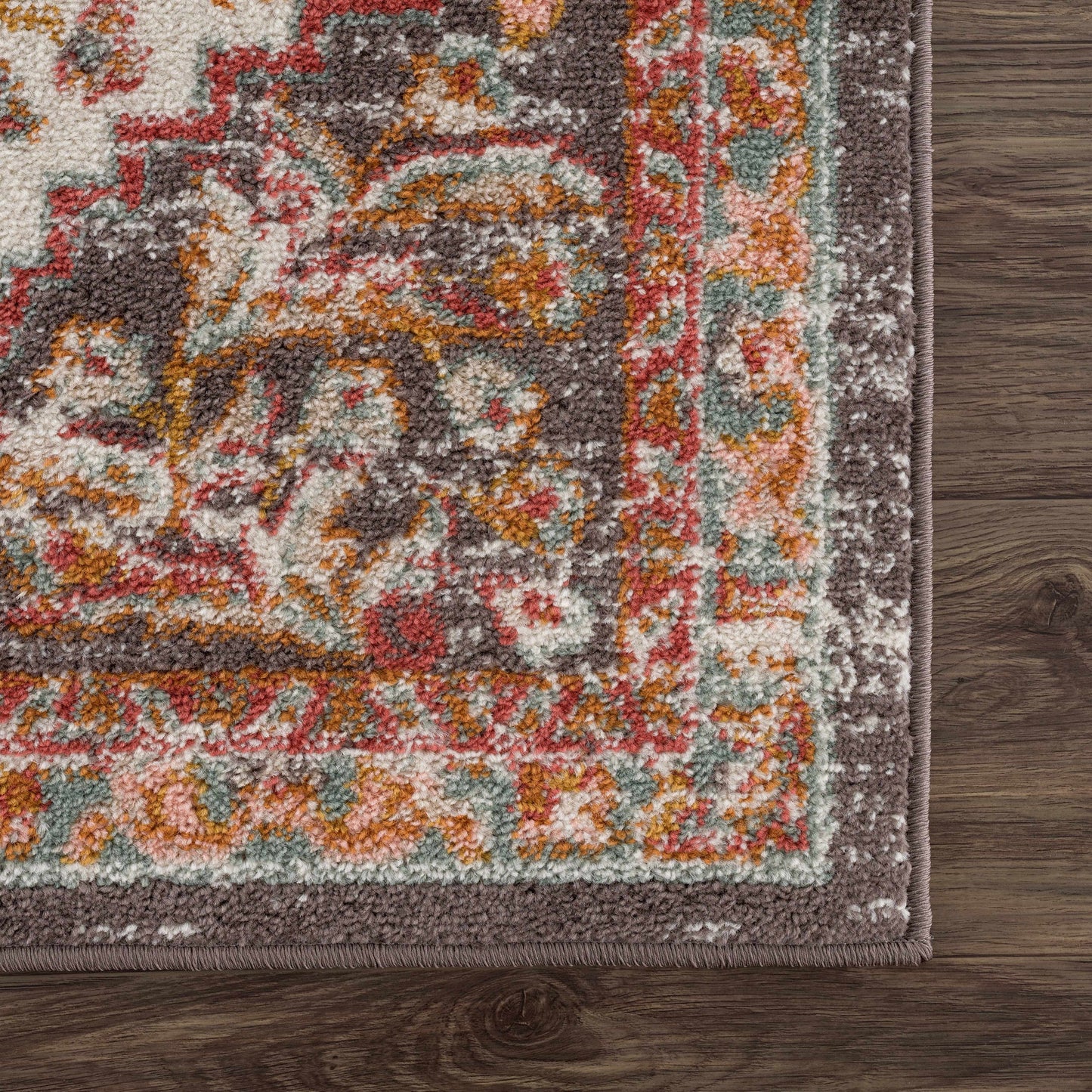 Oark Floral Medallion Area Rug