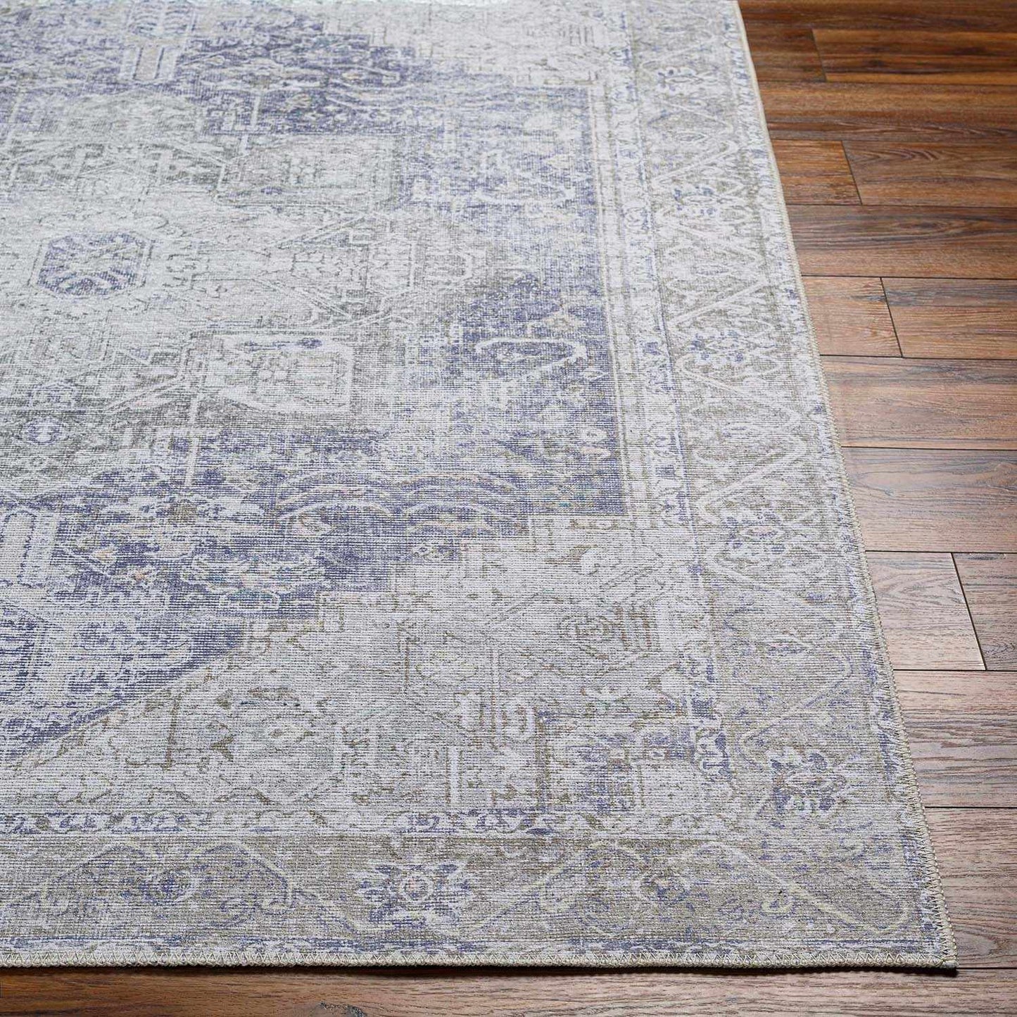 Olive Rosman Washable Area Rug - Clearance