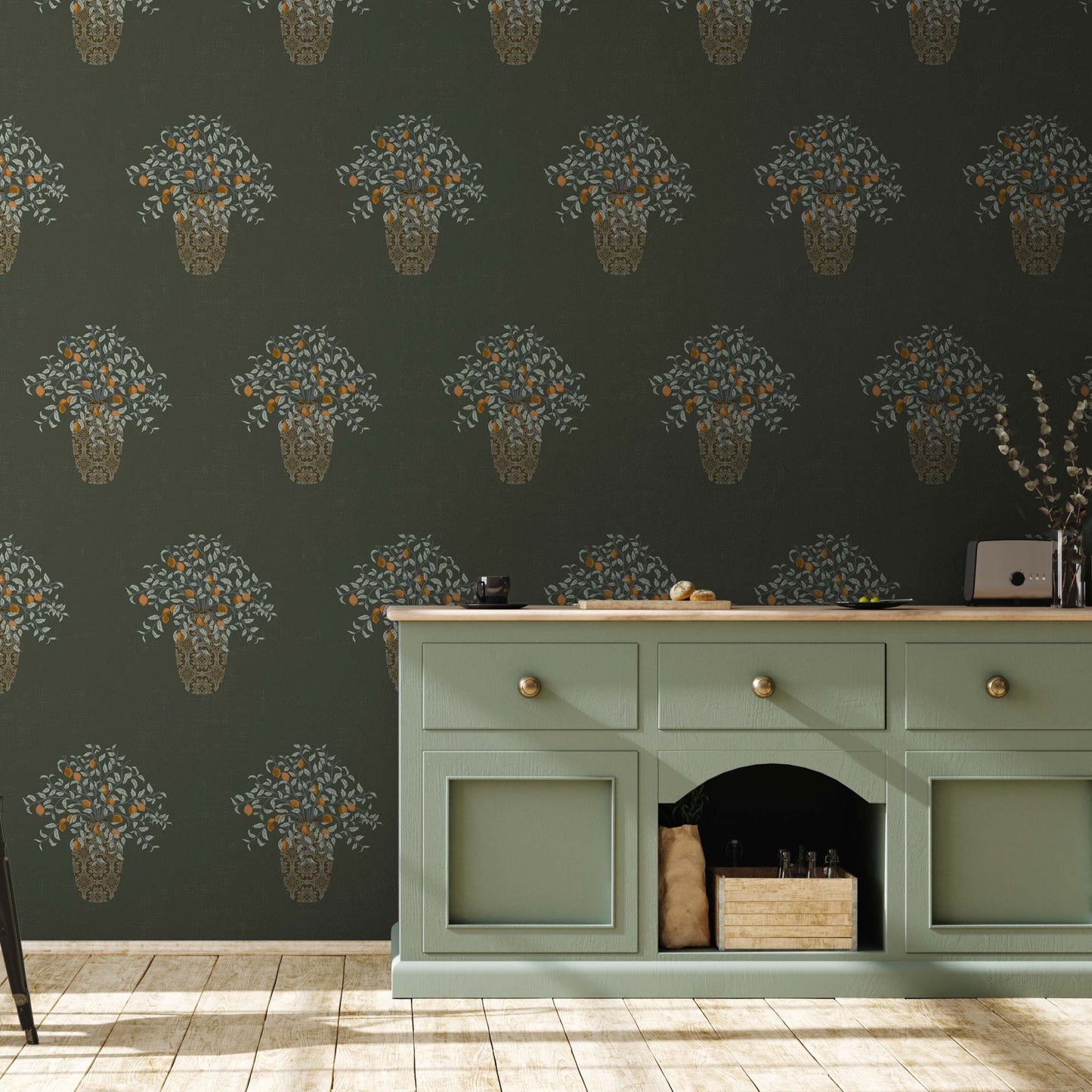 Alessa Wallpaper by The Bright Leaf Design