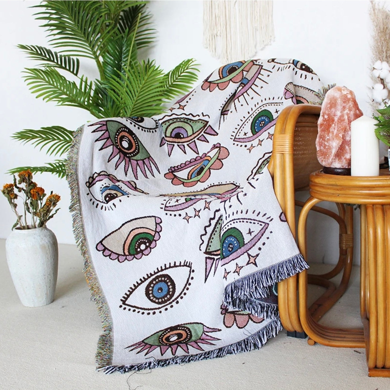 All Eyes on Me Woven Tapestry/Throw