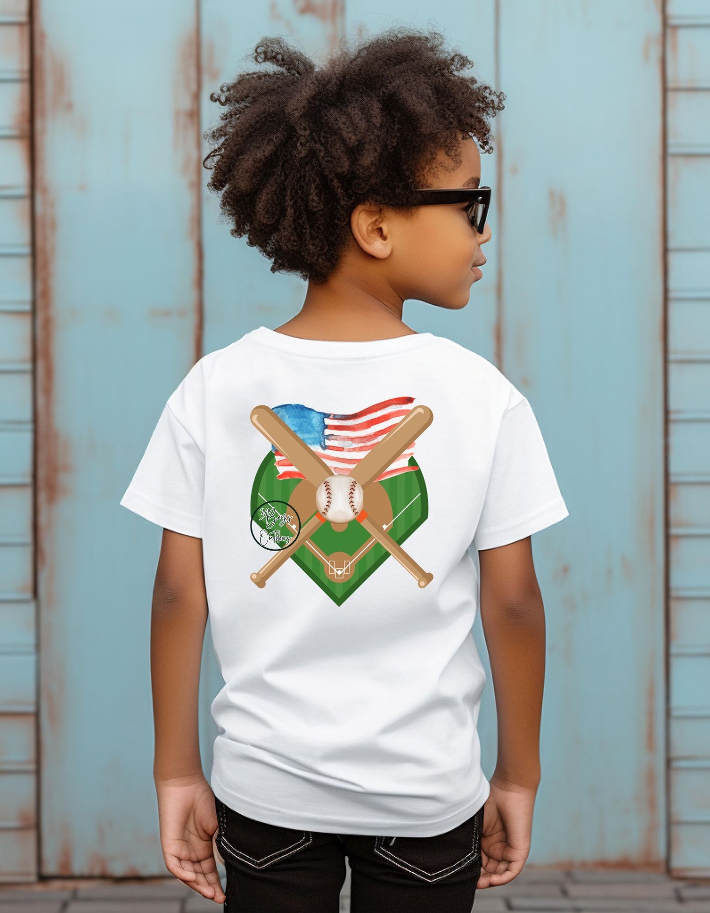 3Boys Outdoors American Baseball Tee