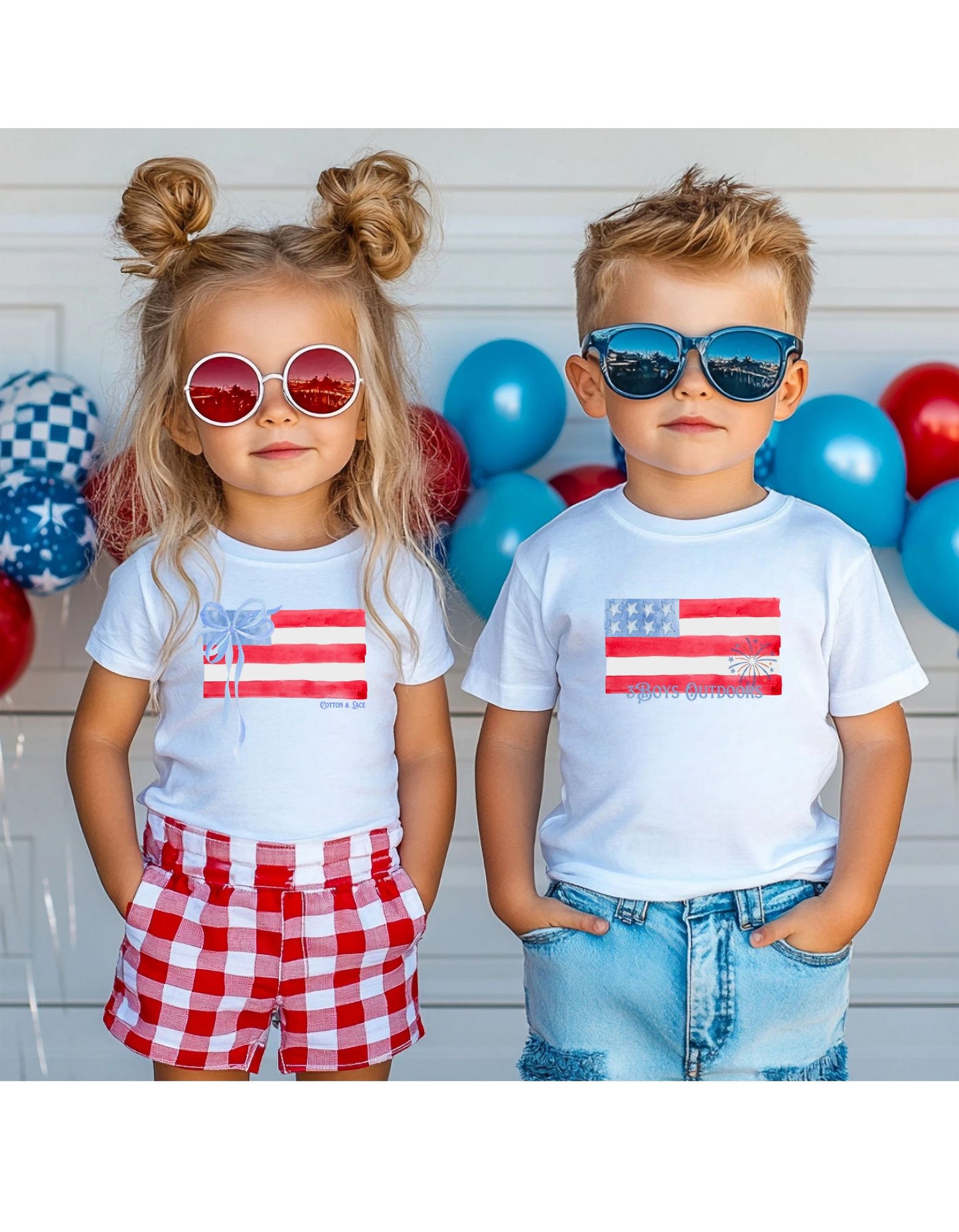 3Boys Outdoors Watercolor Flag