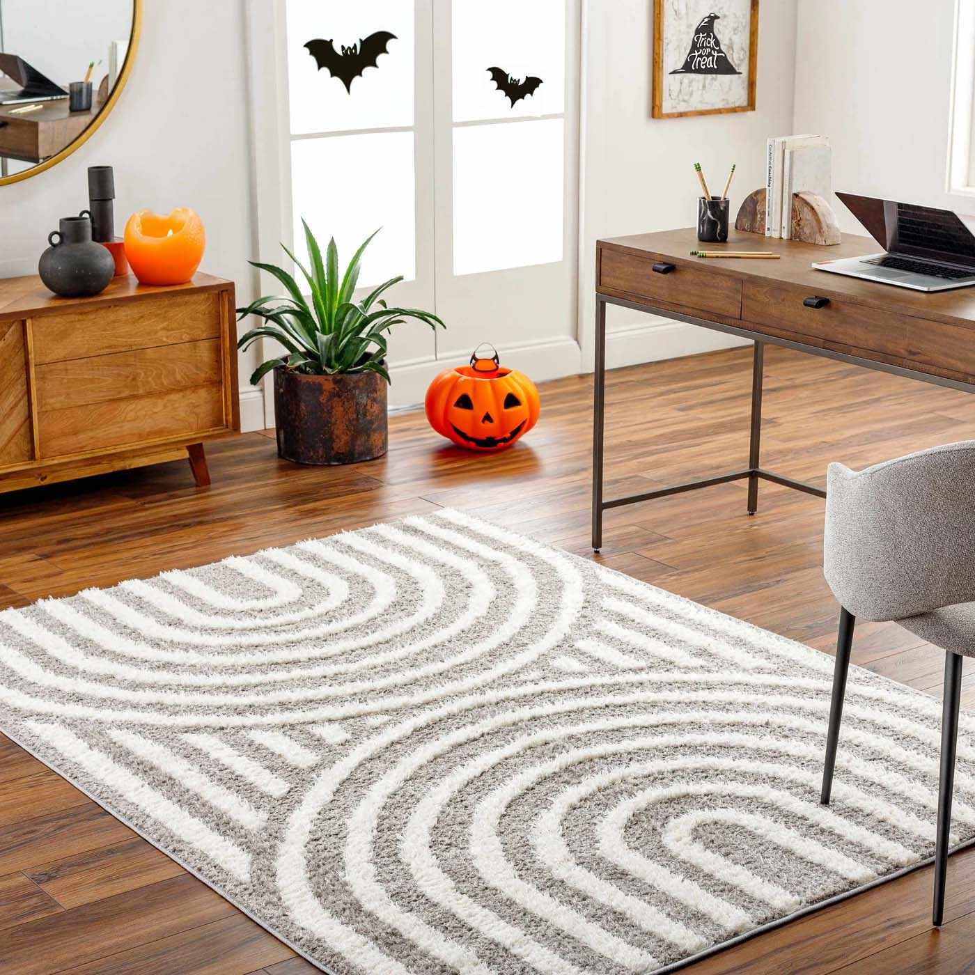 Arnel Brown Area Rug