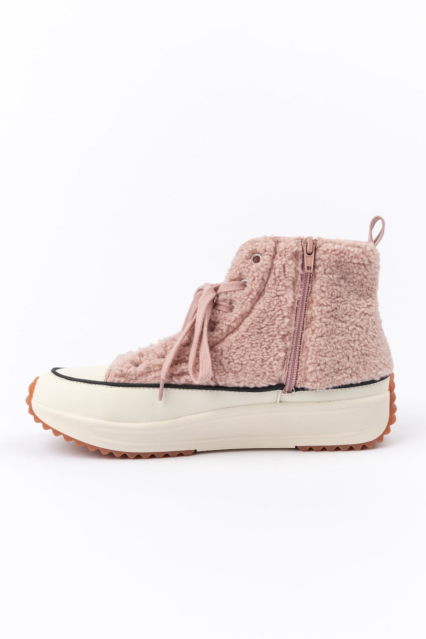 Aubrey Sherpa High Top Platform Sneakers