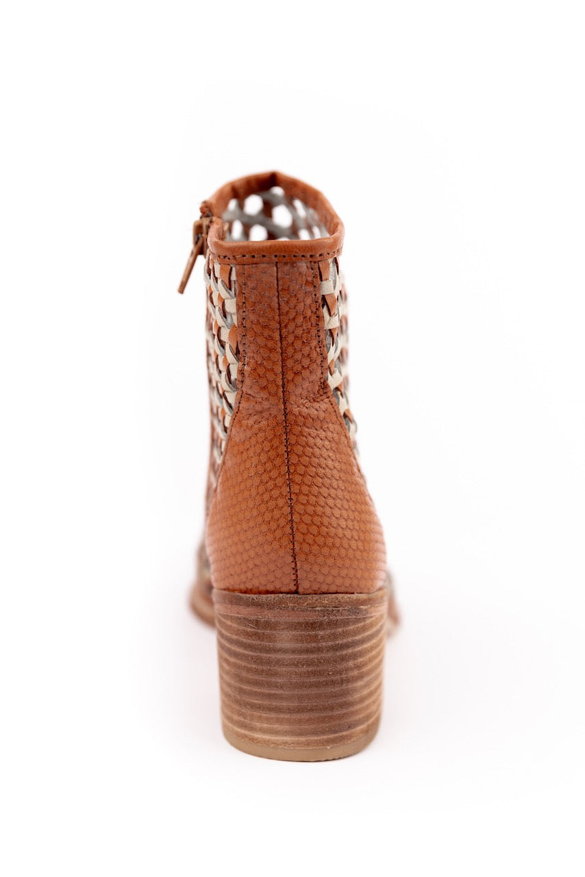 Opening Night Woven Ankle Boot