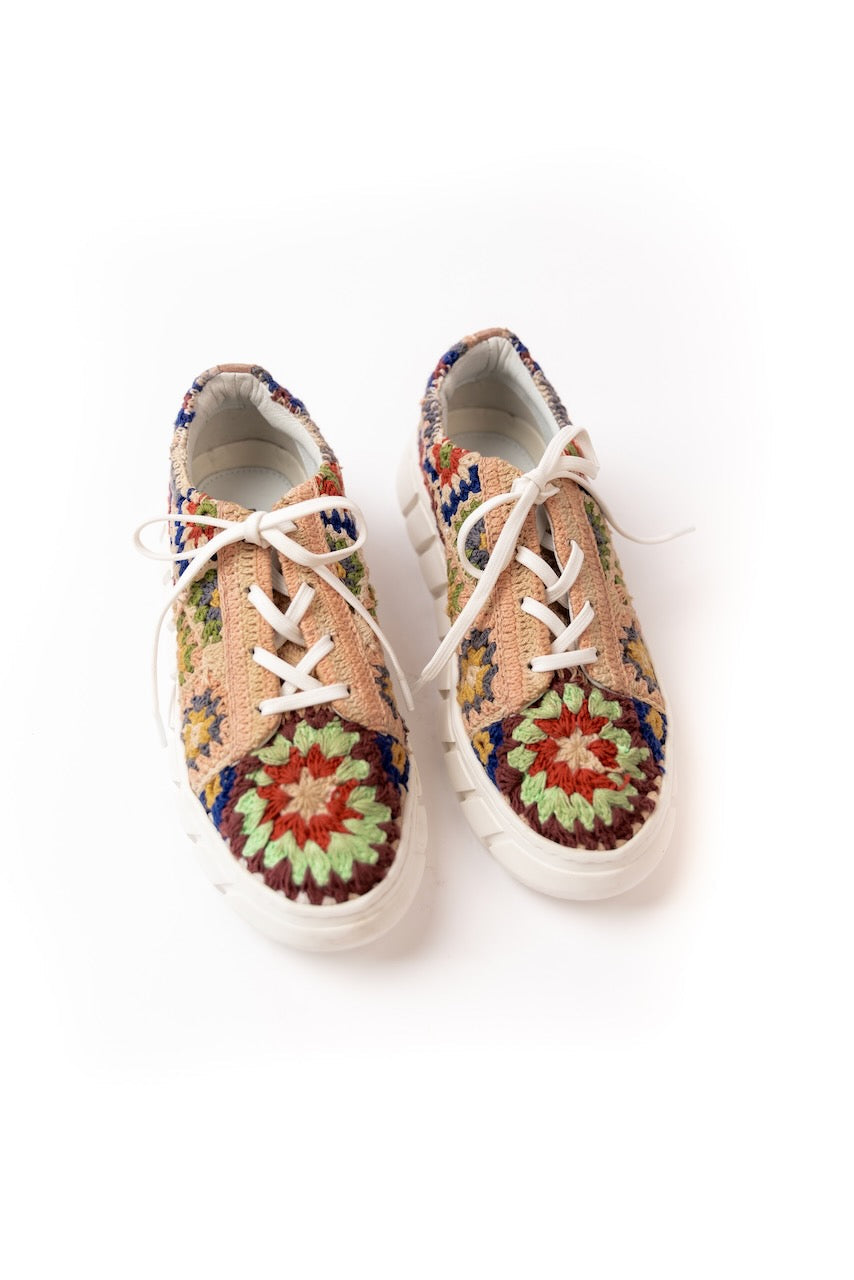 Free People Catch Me If You Can Crocheted Sneakers