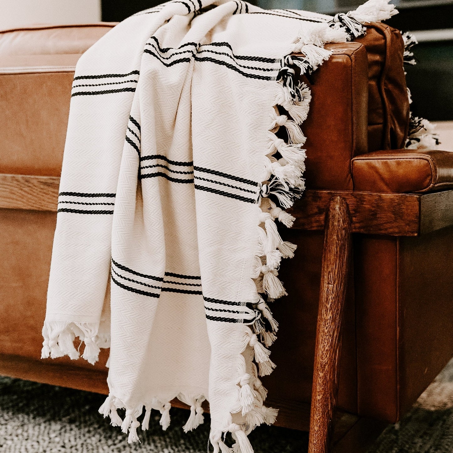 Taylor Turkish Blanket - Three Stripe