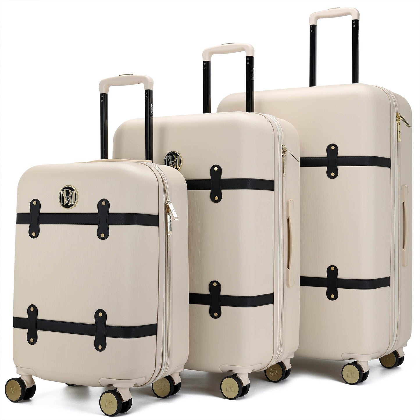 Grace 3 Piece Expandable Retro Luggage Set