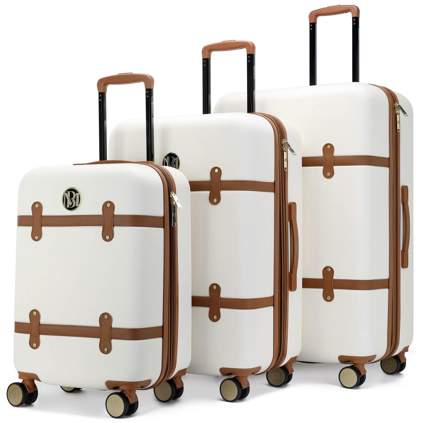 Grace 3 Piece Expandable Retro Luggage Set