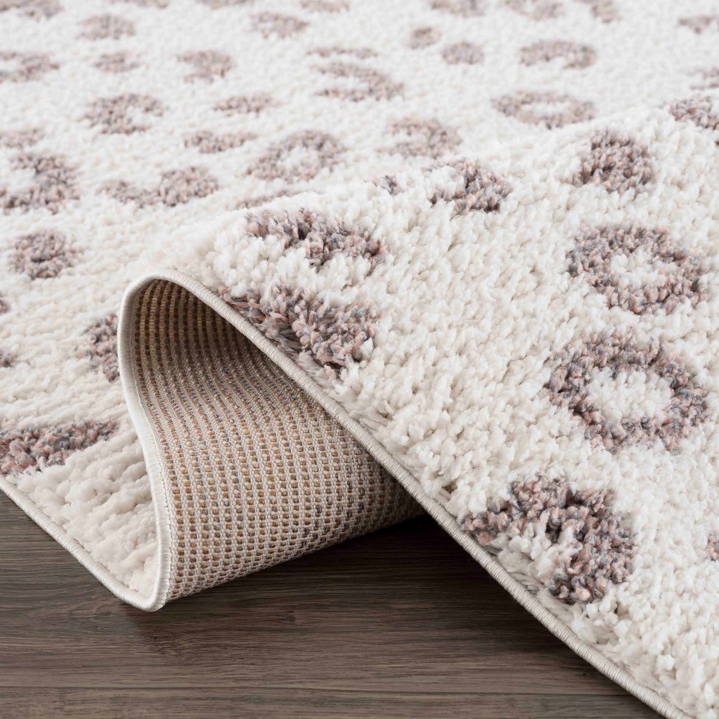 Zhen Pink & White Area Rug - Clearance