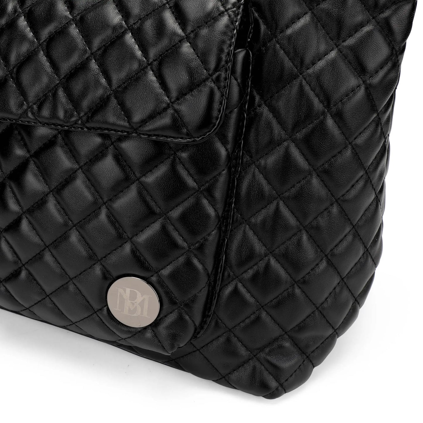 Diana Quilted Vegan Leather Weekender Tote Bag