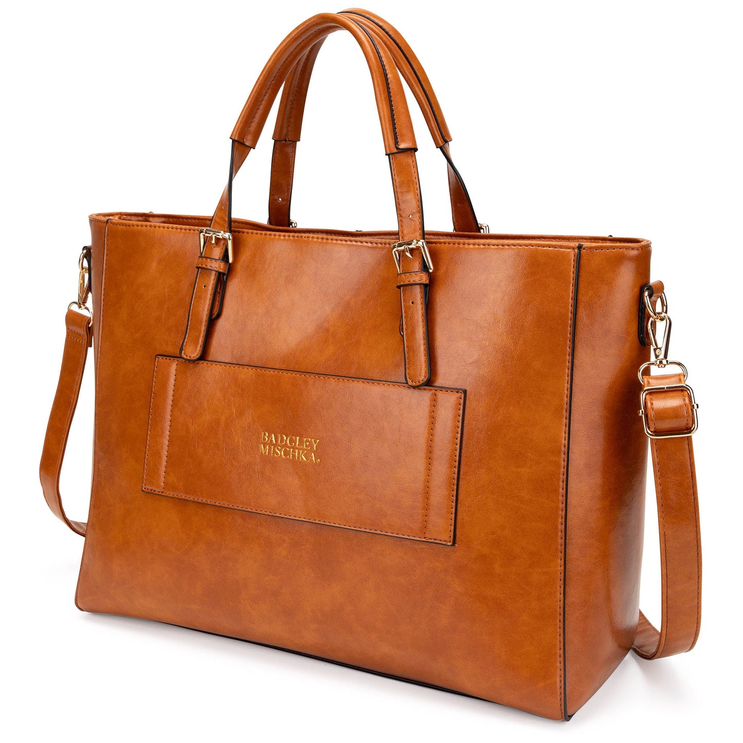 Julia Rustic Vegan Leather Weekender Tote Bag