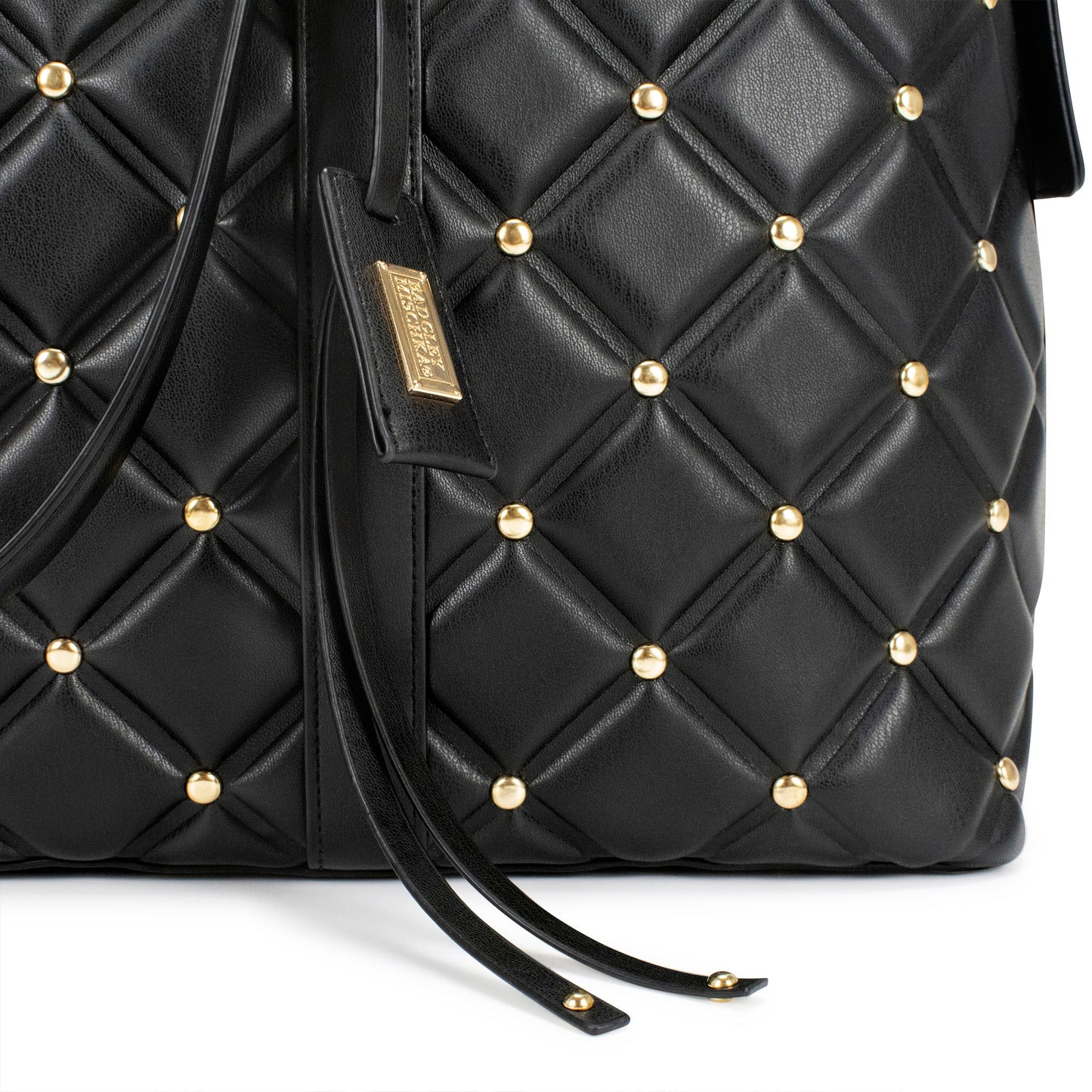 Diamond Quilted Vegan Leather Weekender Tote Bag