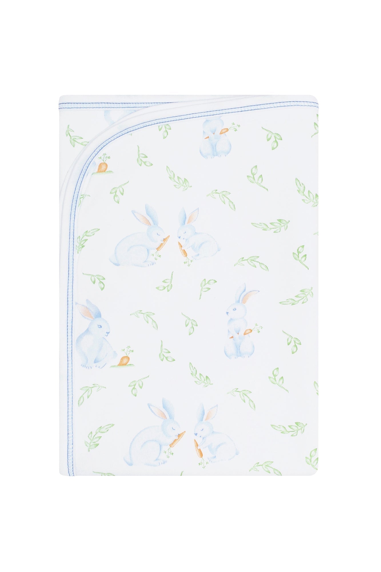 Blue Bunny Print Blanket