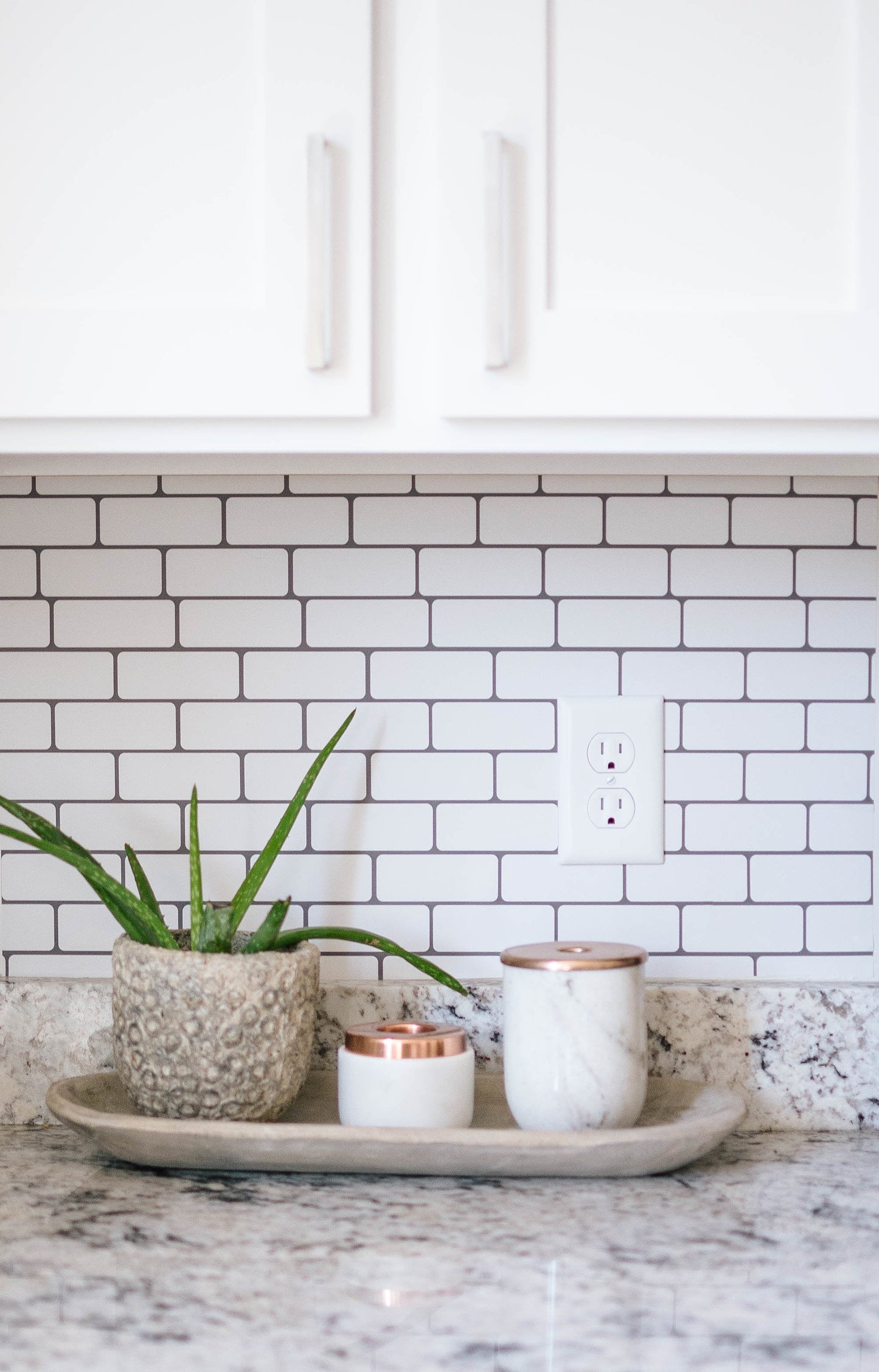 Small Subway Tile Backsplash