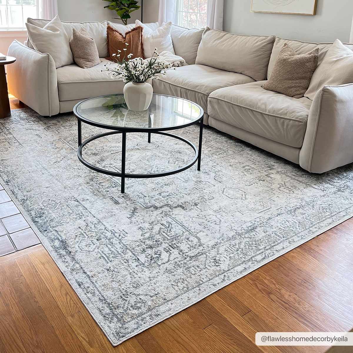 Olive Hera Washable Area Rug