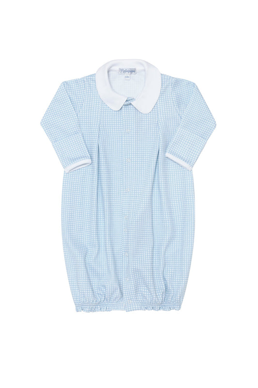 Blue Gingham Converter Gown