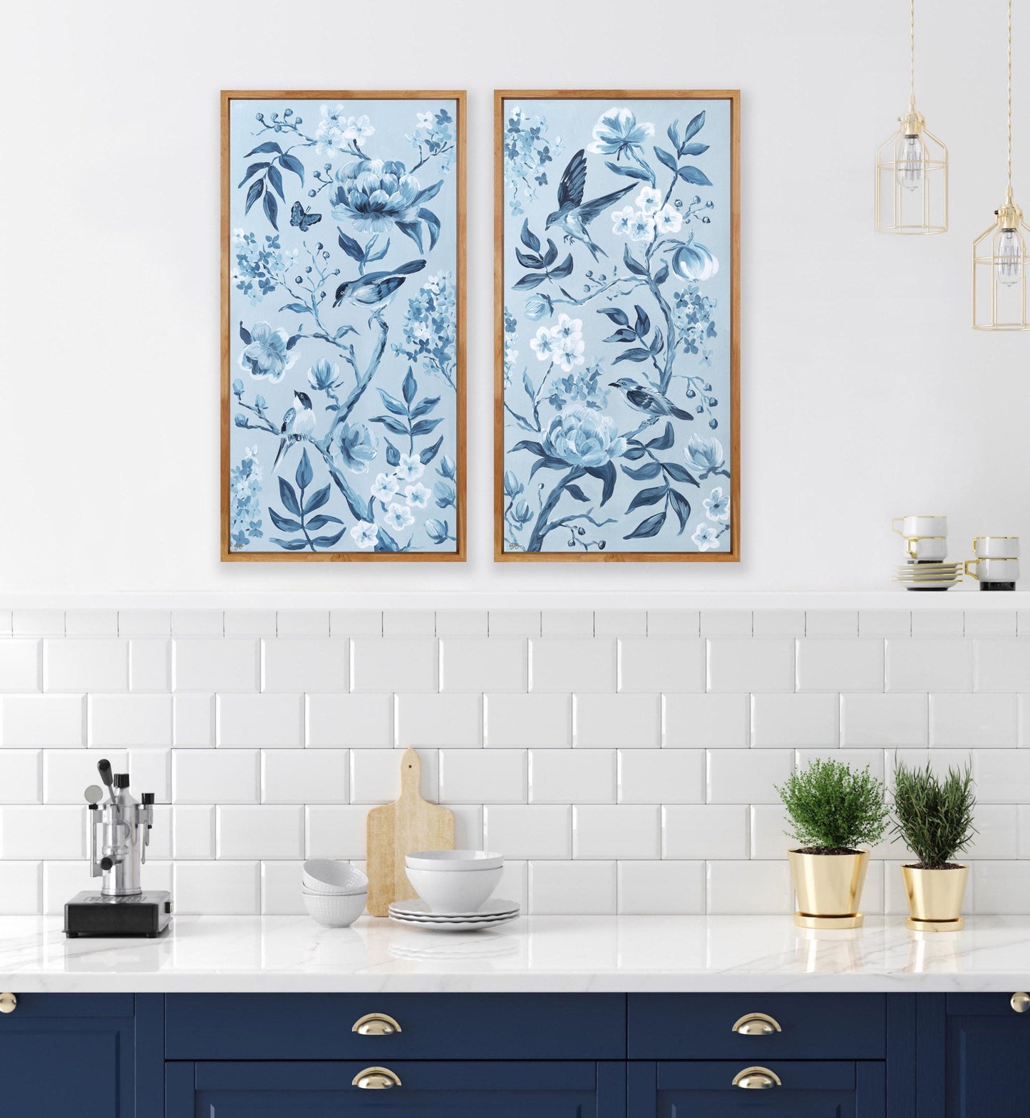 Blue Chinoiserie No. 1, a fine art print