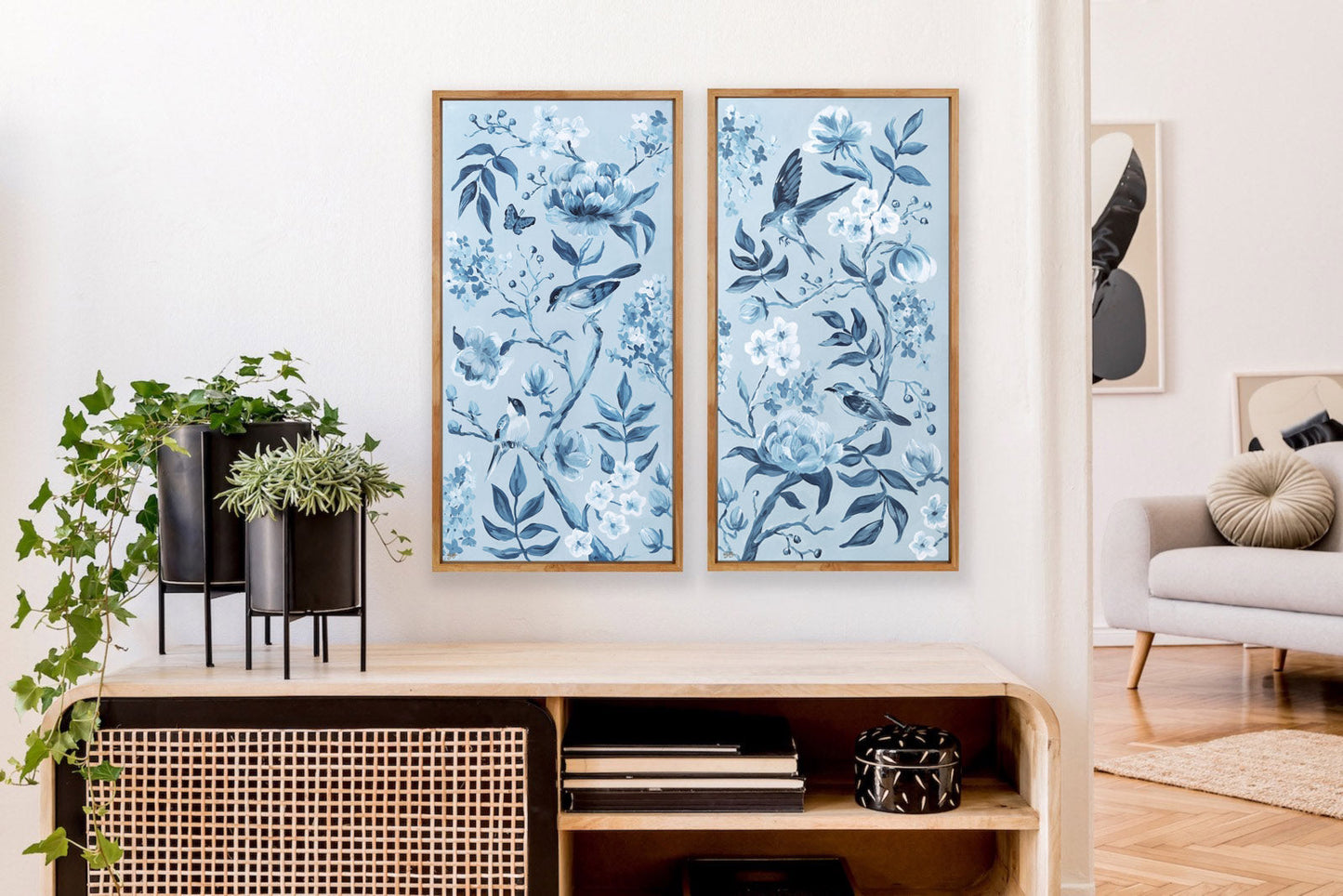 Blue Chinoiserie No. 1, a fine art print