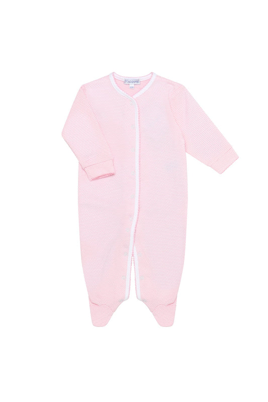 Pink Bubble Baby Footie