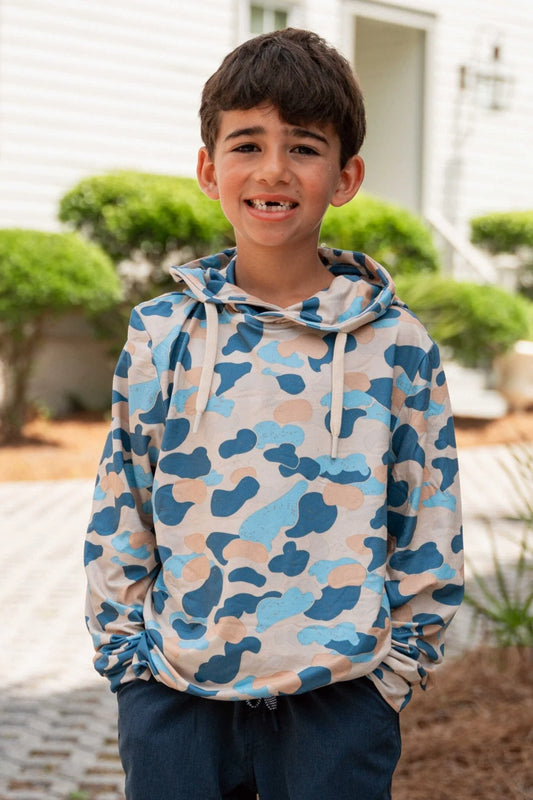 Burlebo Youth Performance Hoodie - Rockport Camo