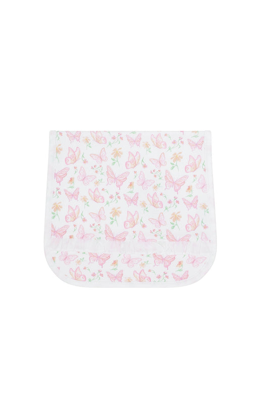 Butterflies Print Burp Cloth