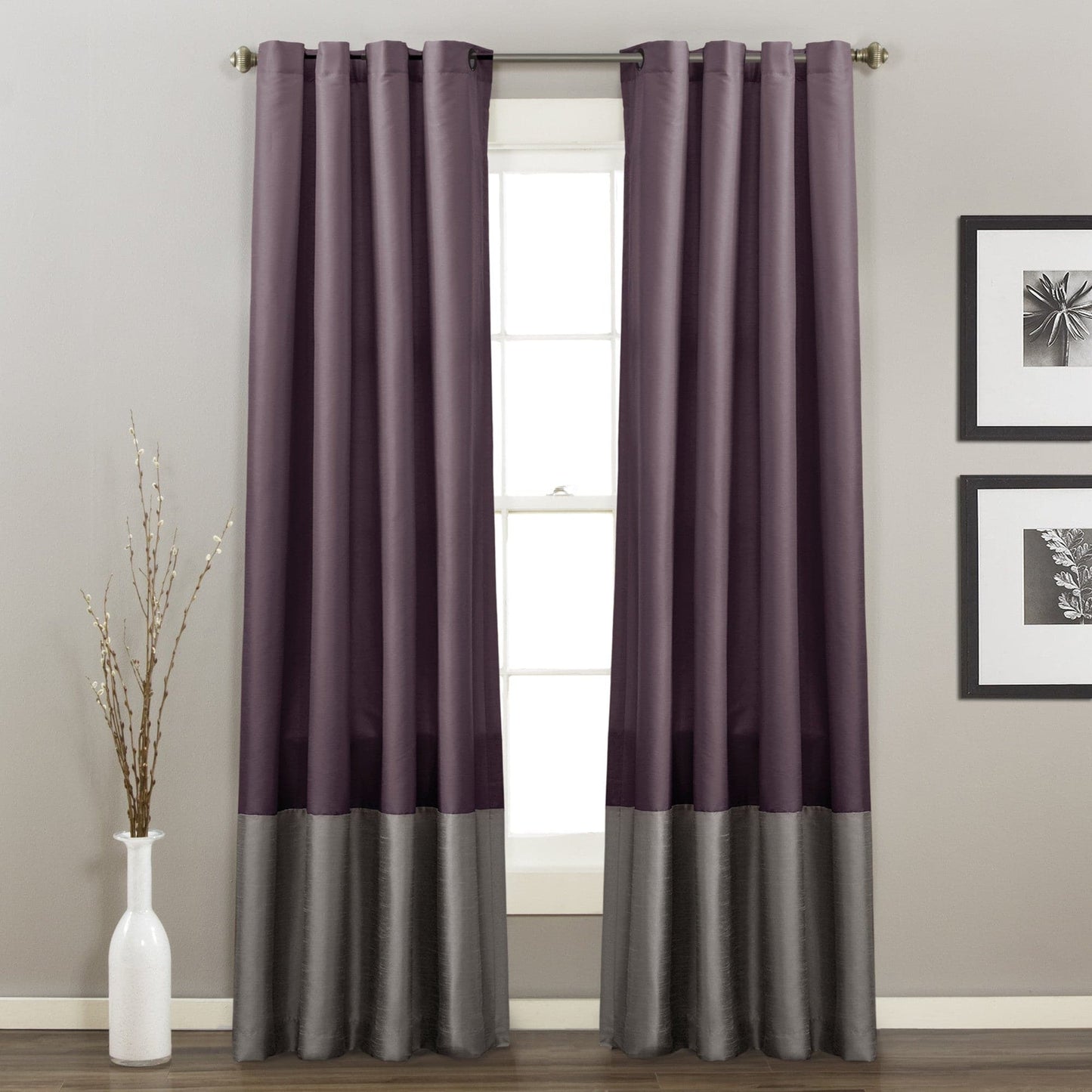 Prima Grommet Window Curtain Panel Set