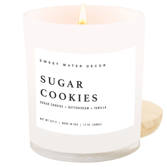 Sugar Cookies Soy Candle - White Jar - 11 oz