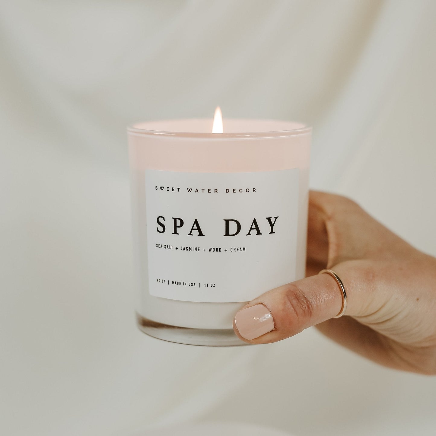 Spa Day Soy Candle - White Jar - 11 oz